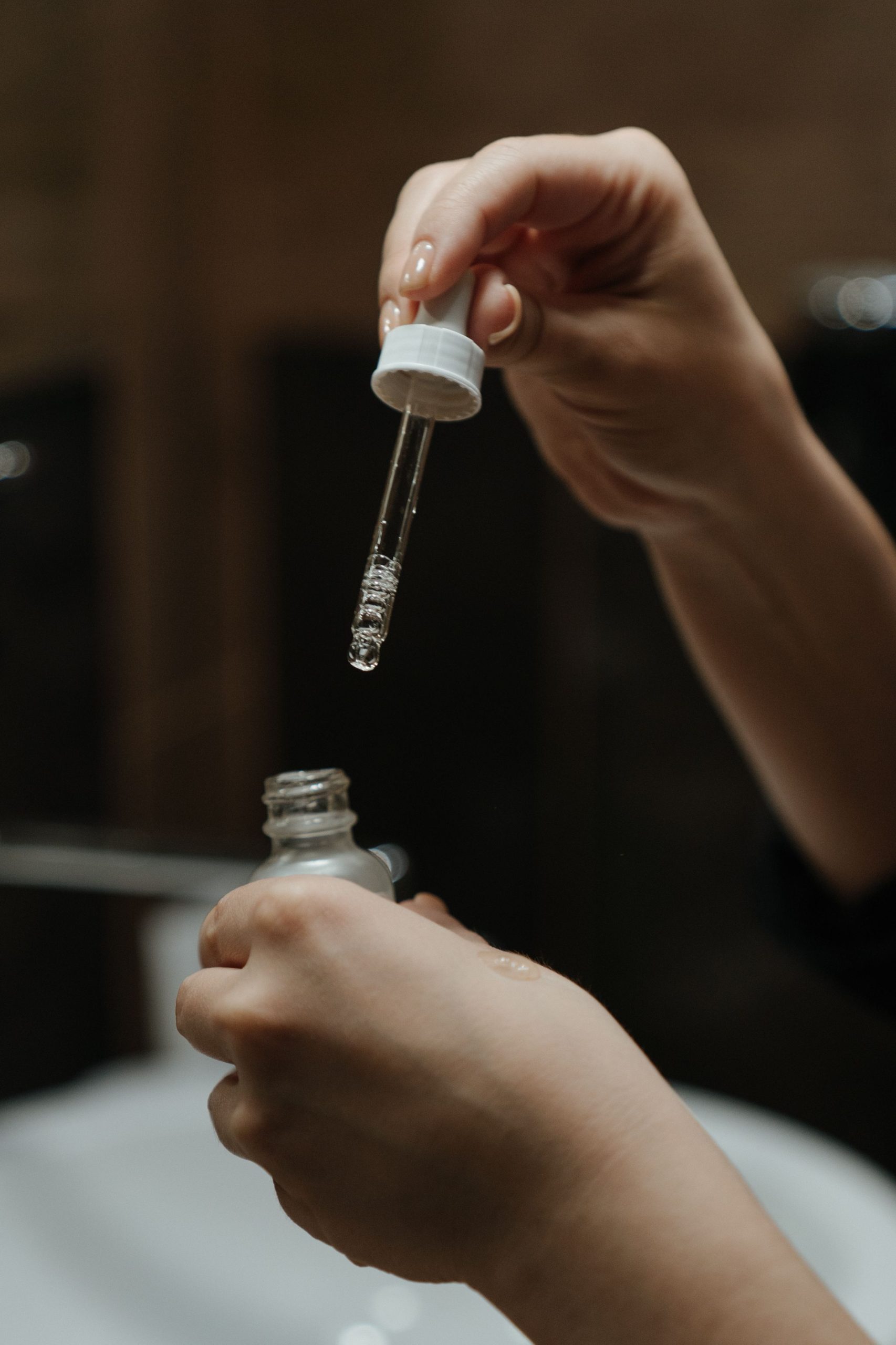 Luxury vitamin C serum skincare product