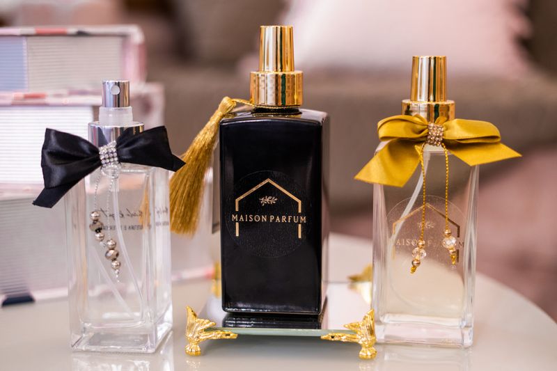 Luxury fragrance bottles